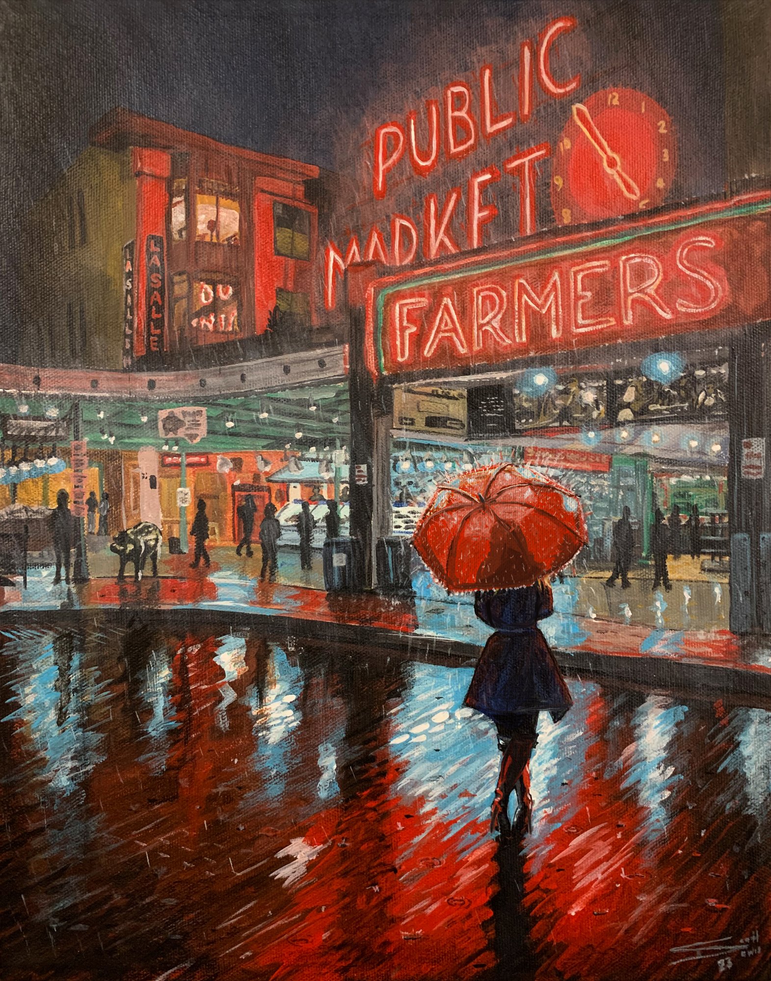 Pike Place Market Seattle Rain Umbrella Pike Place Market Seattle Rain Umbrella